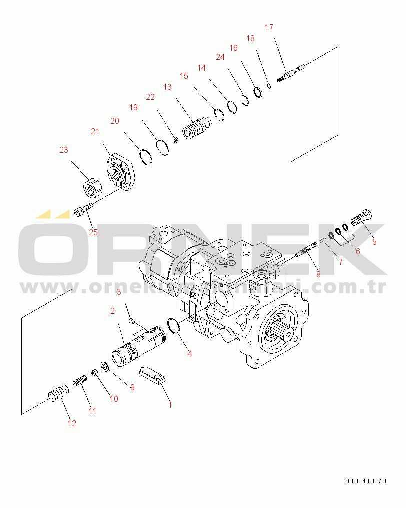Komatsu PC1250SP-8 S/N 30001-30157 (ecot3, For SP) GEAR PUMP (4/7)(#30001-)