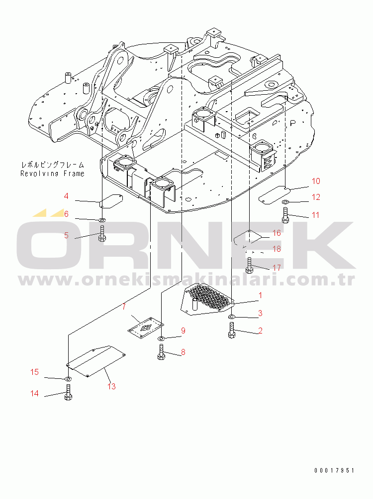 Komatsu PC138US-2-AT S/N 4501-UP UNDER COVER (BLUE)