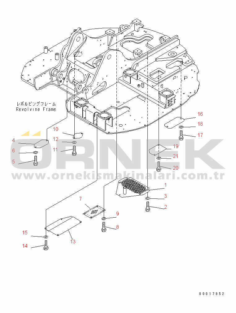Komatsu PC138US-2-AT S/N 4501-UP UNDER COVER (STRENGTH TYPE) (BLUE)