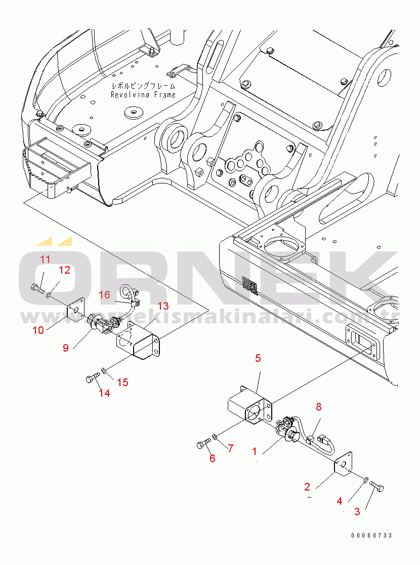 Komatsu PC138US-8 S/N 20001-24509 VEHICLE ELECTRICAL (EMERGENCY SWITCH) (FOR AUSTRALIA)(#24407-)