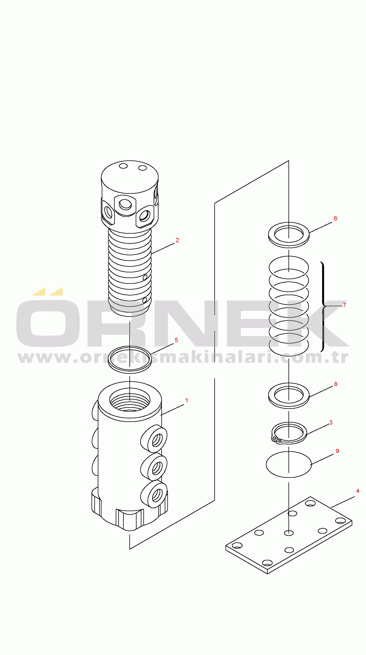 Komatsu PC14R-2 S/N F00003-UP SWIVEL JOINT
