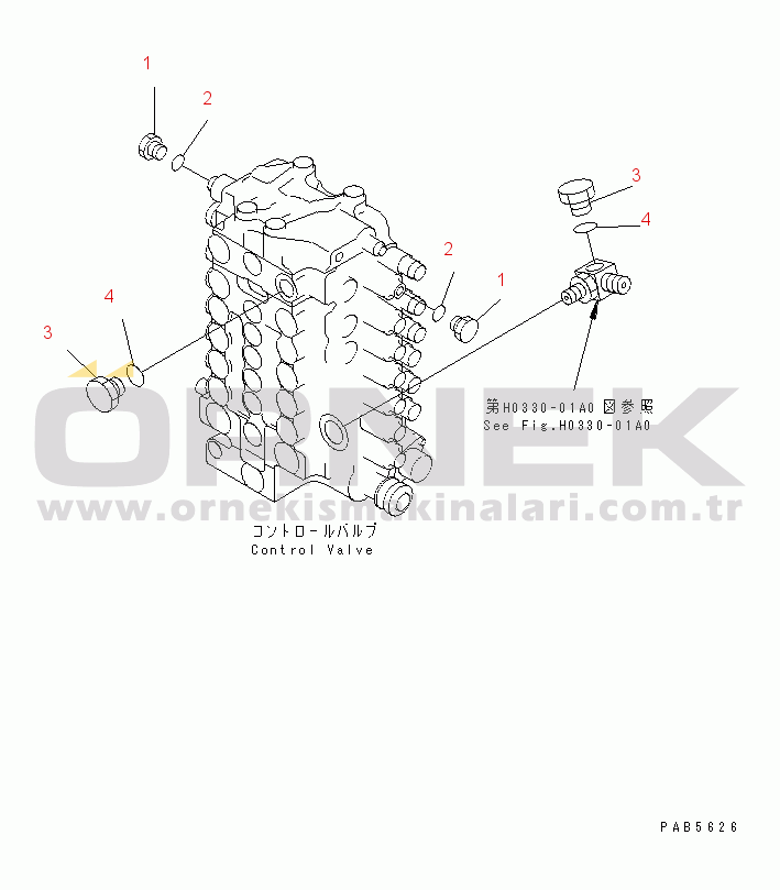Komatsu PC150-6K S/N K30001-UP ATTACHMENT LINE LESS(#K32001-K32329)