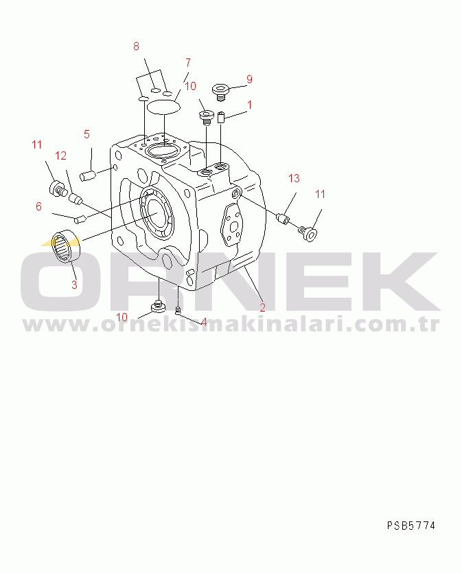 Komatsu PC150LC-6K S/N K30001-UP MAIN PUMP (4/5)