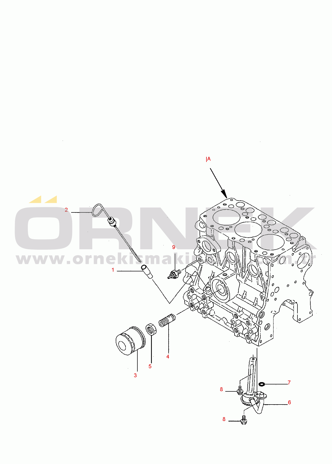 Komatsu PC15R-8 DELUXE S/N F21803-UP LUBRICATING OIL PUMP
