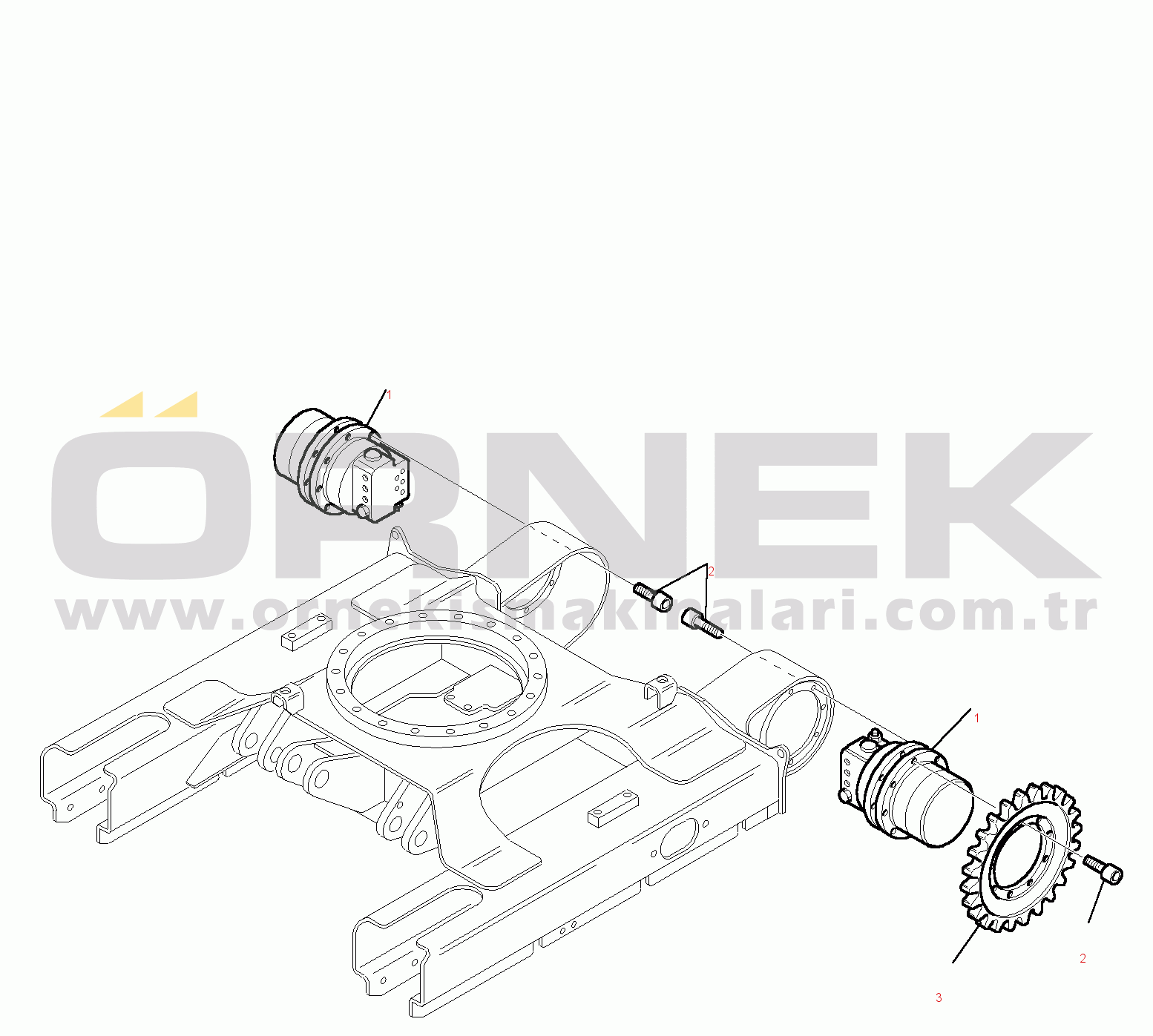 Komatsu PC15R-8 S/N F20001-UP SPROCKET