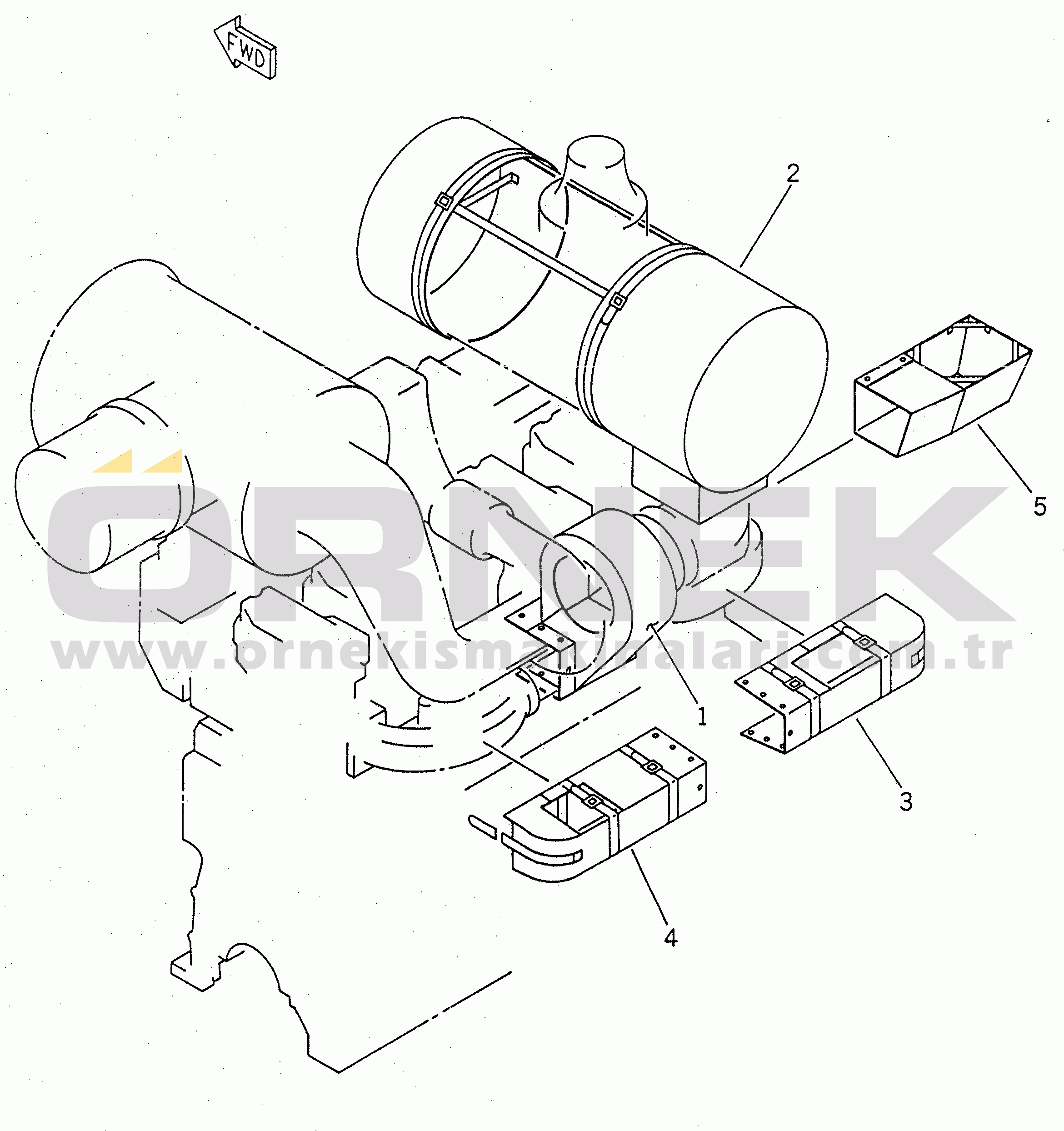Komatsu PC1600-1 S/N 10001-UP KILTING (FOR ENGINE)(#10001-10094)