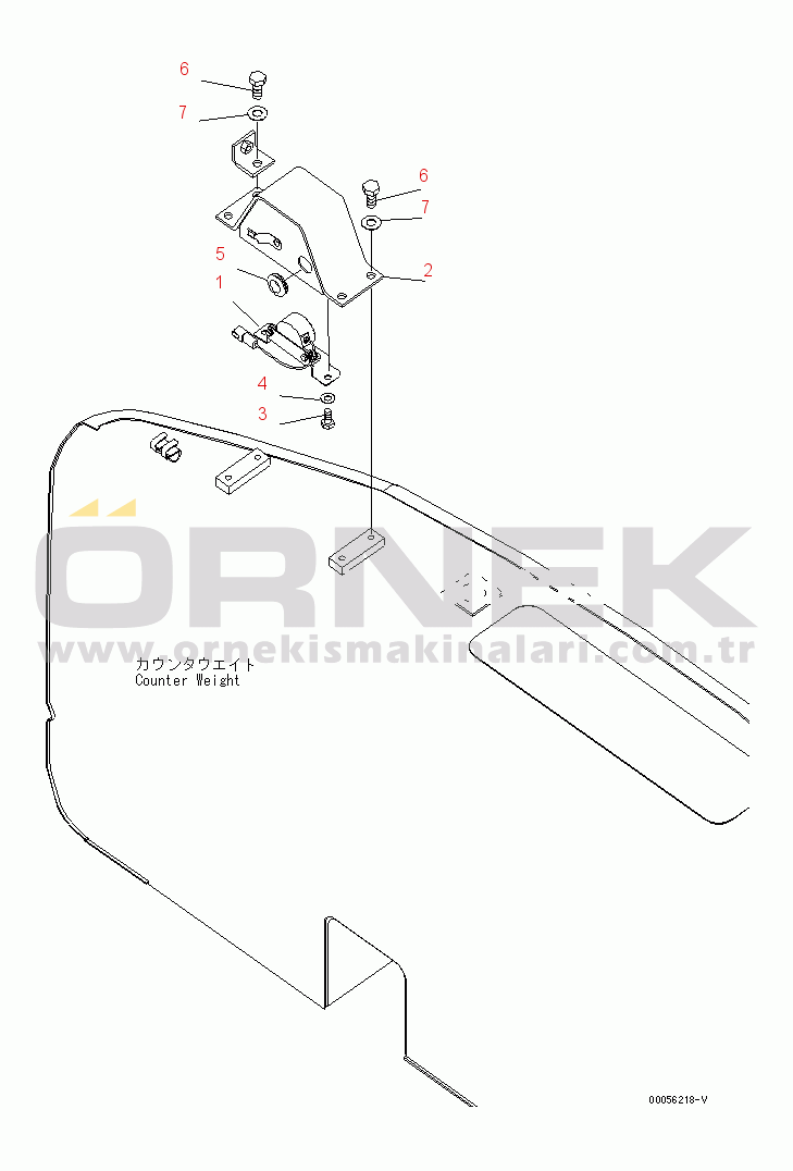 Komatsu PC160LC-7E0 S/N 20001-UP (TIER 3) TRAVEL ALARM