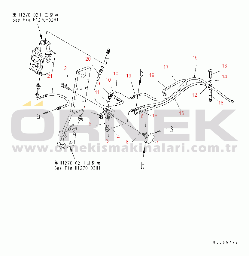 Komatsu PC160LC-7E0 S/N 20001-UP (Katman 3) ATTACHMENT LINE (1 ACTUATOR) (SOLENOID VALVE)