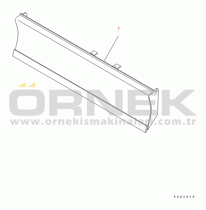 Komatsu PC20-7 S/N 35001-UP POWER TILT MECHANICAL ANGLE BLADE(#42355-)