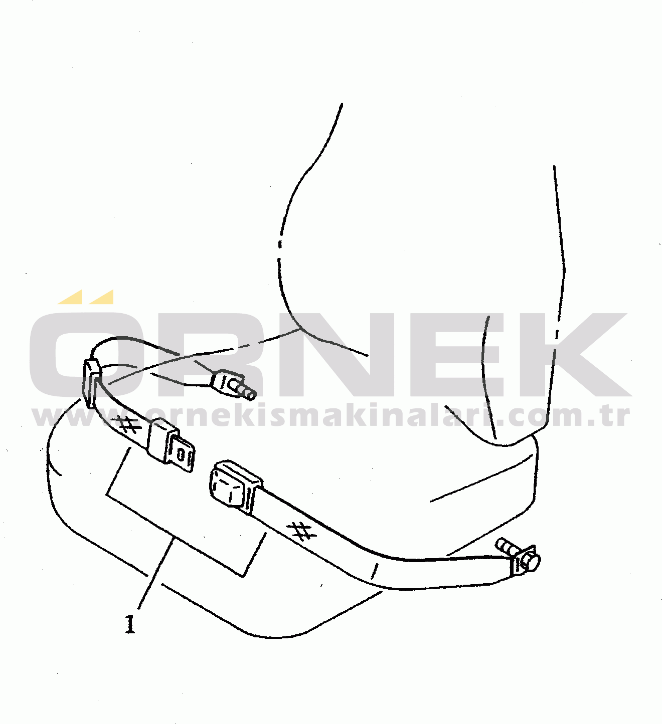 Komatsu PC200-5T S/N 58019-UP (Mighty Spec.) SEAT BELT