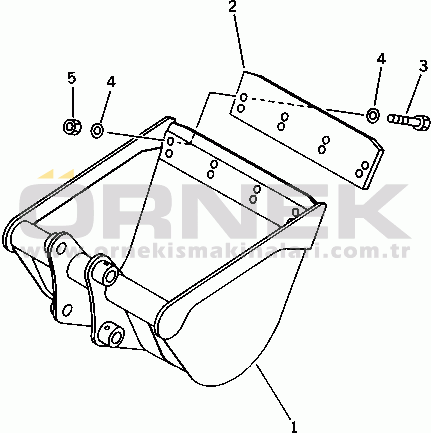 Komatsu PC200-3 S/N 20001-UP BUCKET¤ 0.07M3¤ WIDTH 550MM (FOR MAGIC ARM)