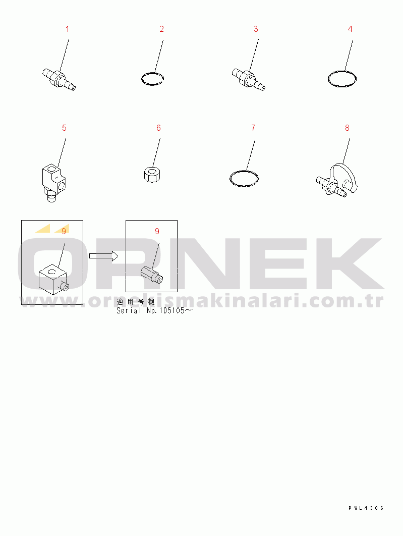 Komatsu PC200-6 S/N 80001-UP (Yurtdışı Versiyonu) PM. CLINIC(#94999-)