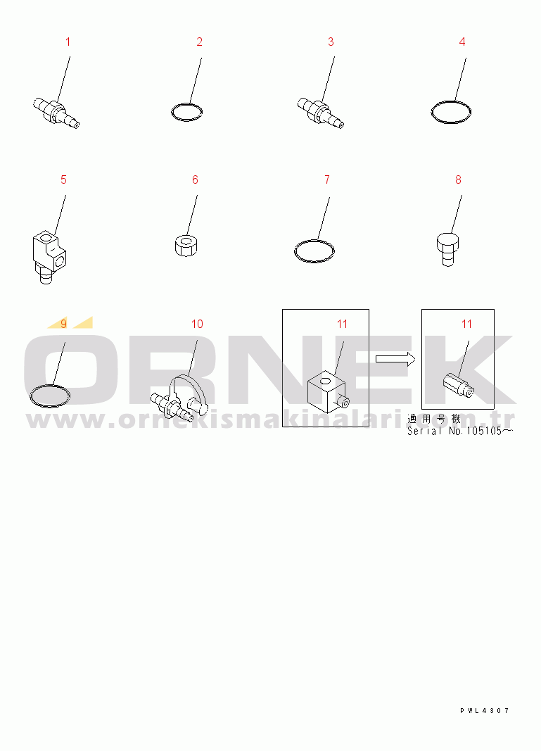 Komatsu PC200-6 S/N 80001-UP (Overseas Version) PM. CLINIC(#94999-)