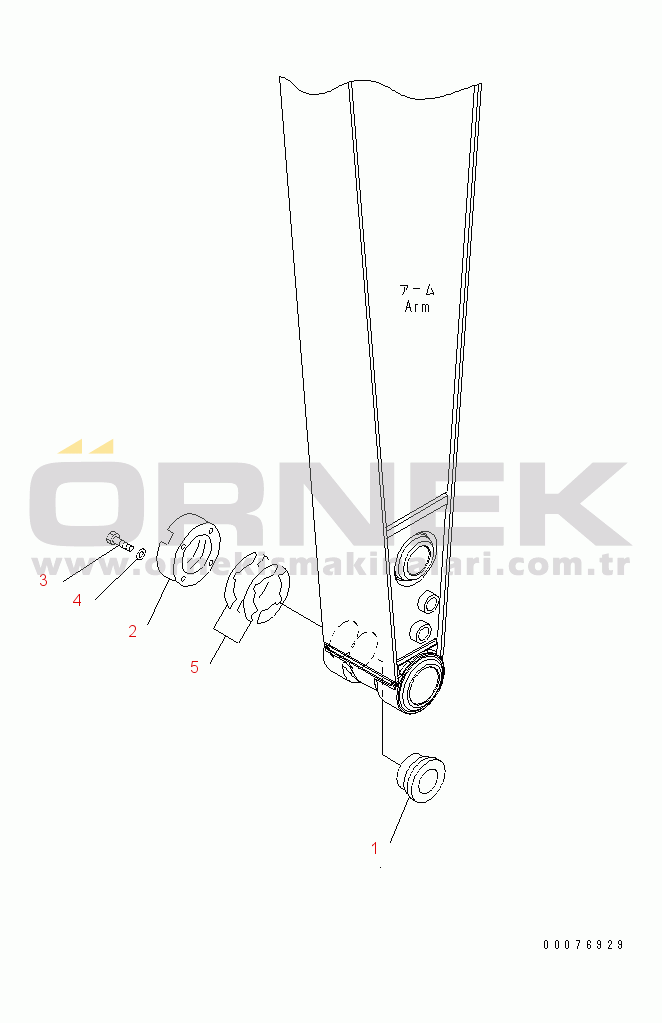 Komatsu PC200-7 S/N 200001-UP (Yurtdışı Versiyonu) PARTS FOR LESS BUCKET
