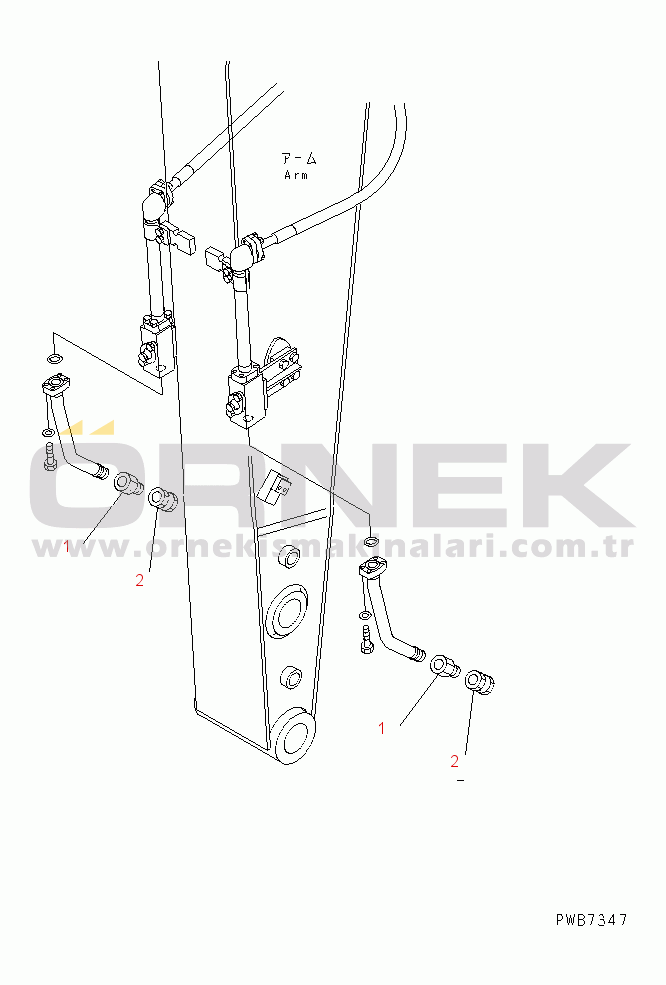 Komatsu PC200-6S S/N 80001-UP BREAKER ADAPTER (FOR MATUDA)(#94969-)