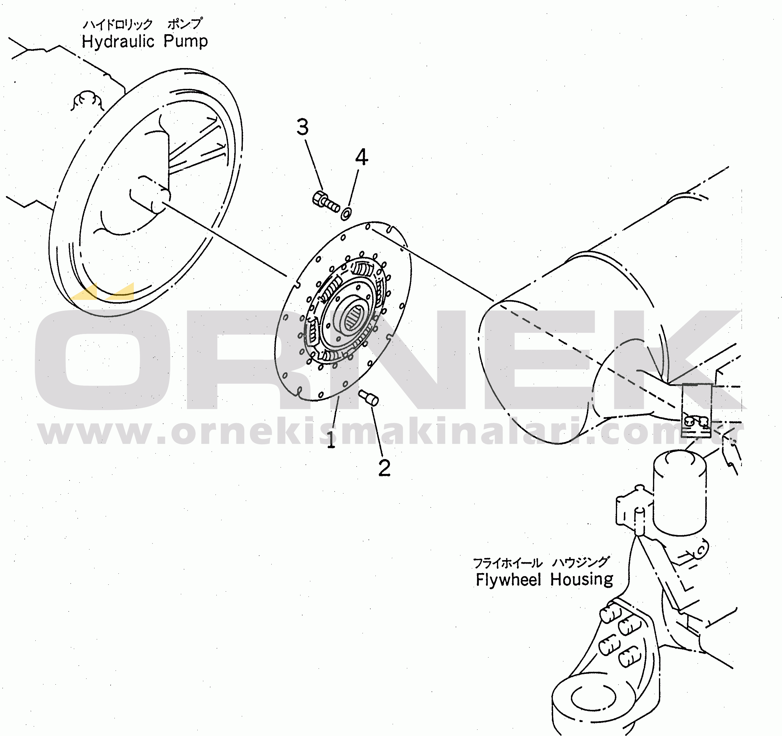 Komatsu PC200-6Z S/N 80001-UP DAMPER(#80001-110274)