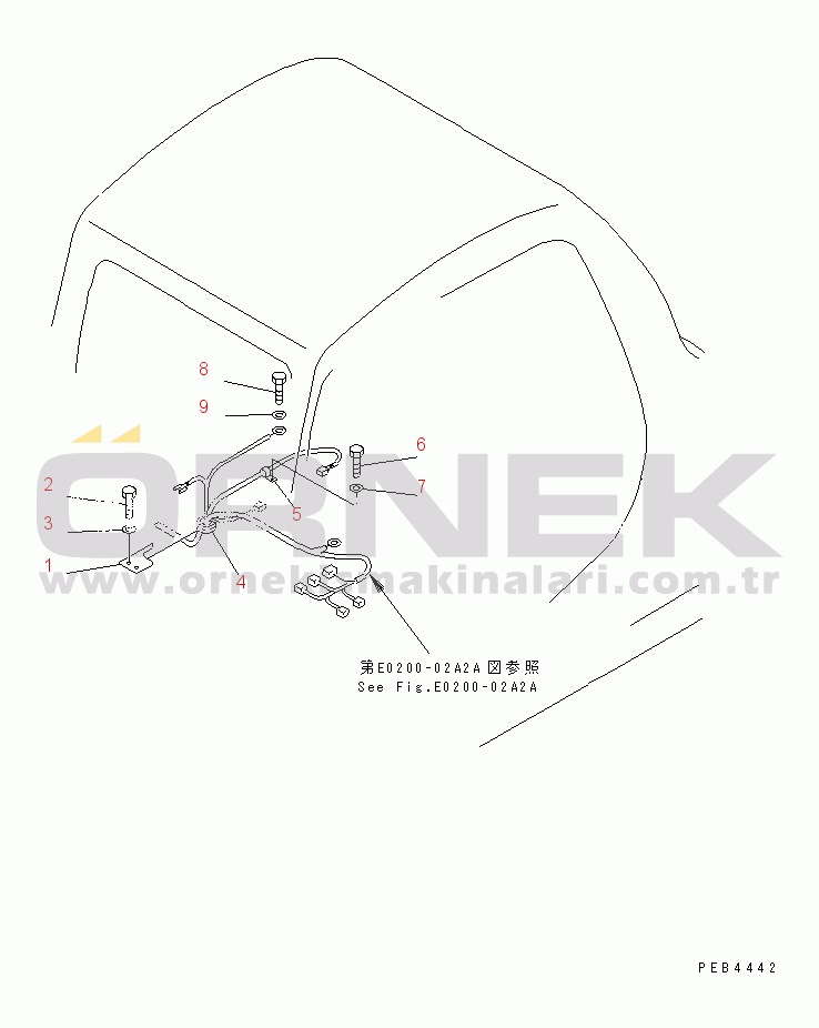 Komatsu PC200-6Z S/N 80001-UP WIRING (CLAMP)(#88000-94998)