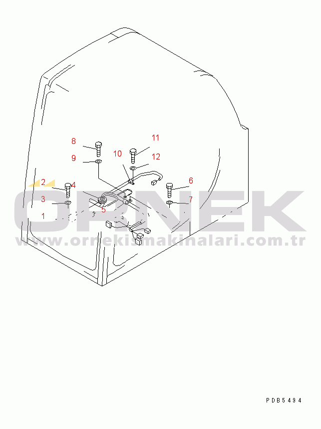 Komatsu PC200-6Z S/N 80001-UP WIRING (CLAMP)(#94999-96513)