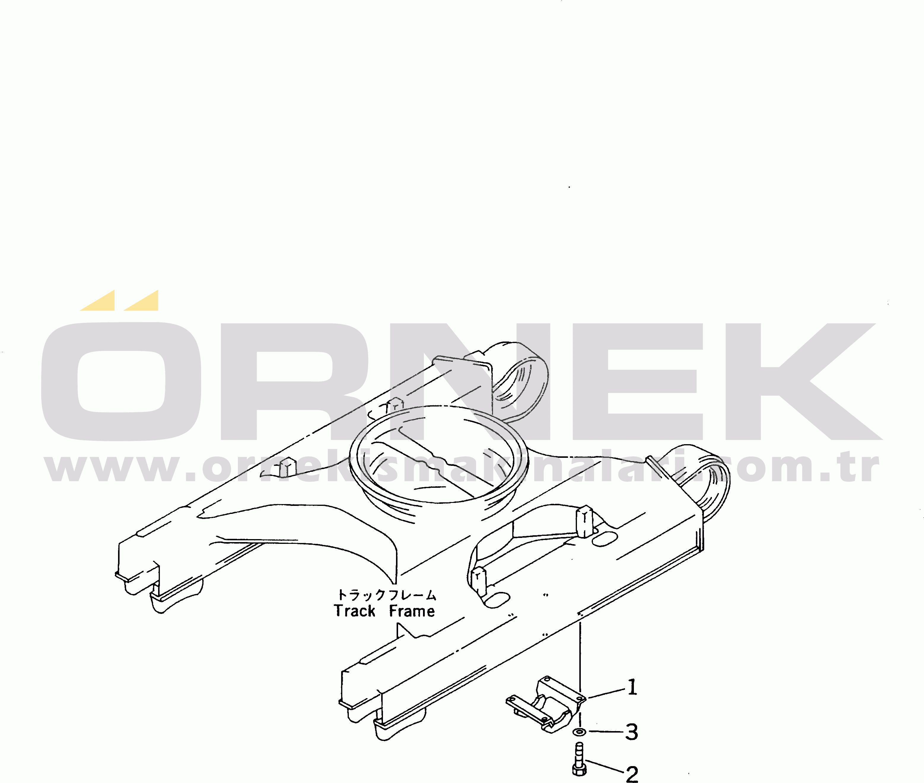Komatsu PC200-6Z S/N 80001-UP TRACK ROLLER GUARD