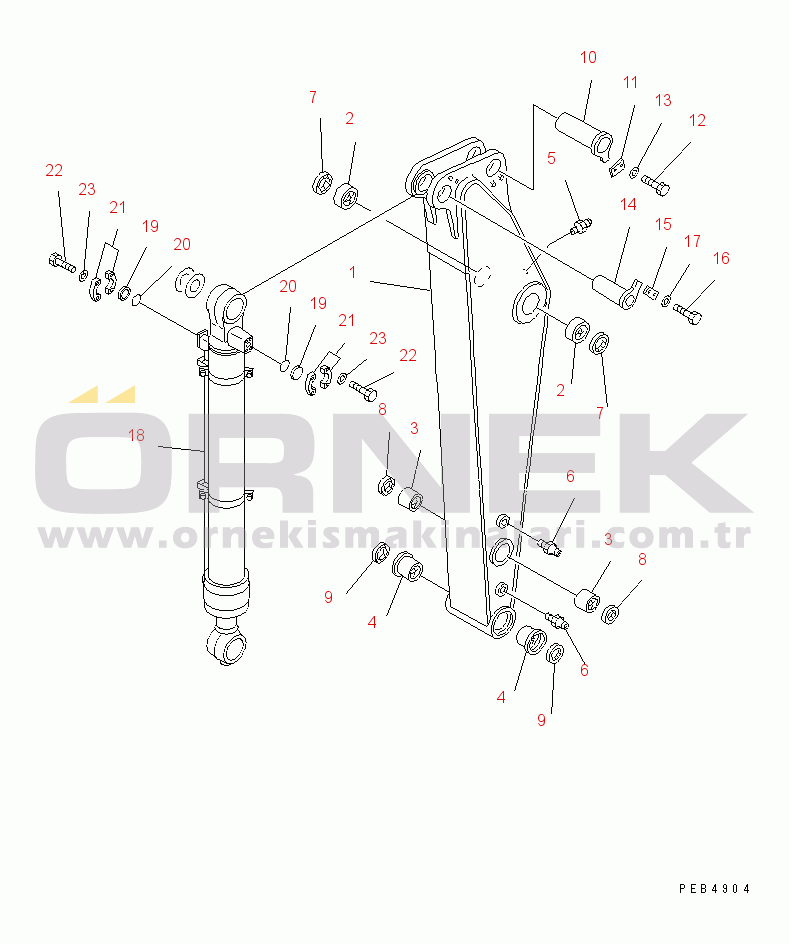 Komatsu PC200-6Z S/N 80001-UP ARM (1.8M) (FOR COMPONENT)