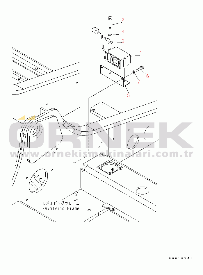 Komatsu PC200-7-AP S/N 200001-UP TRAVEL ALARM(#250001-)
