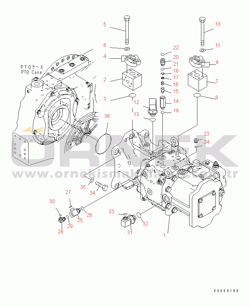 Komatsu PC2000-8 S/N 20001-20195 (-40C DEGREE) NO.1 MAIN PUMP(#20001-)