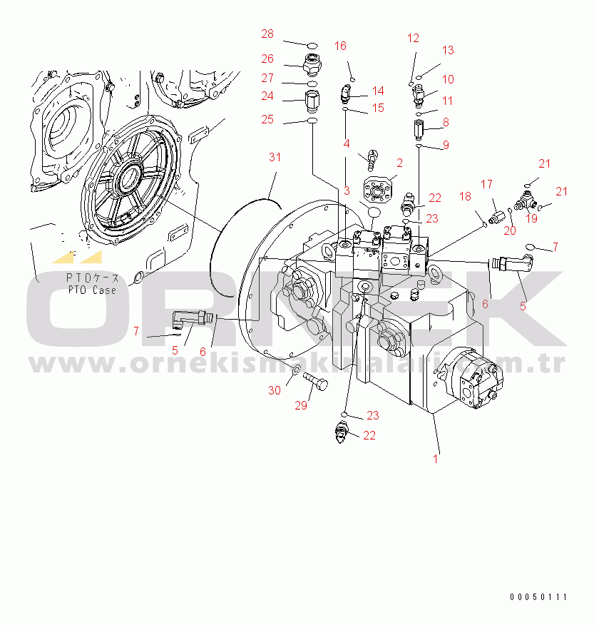 Komatsu PC2000-8 S/N 20001-20195 (-40C DEGREE) FAN PUMP(#20001-)