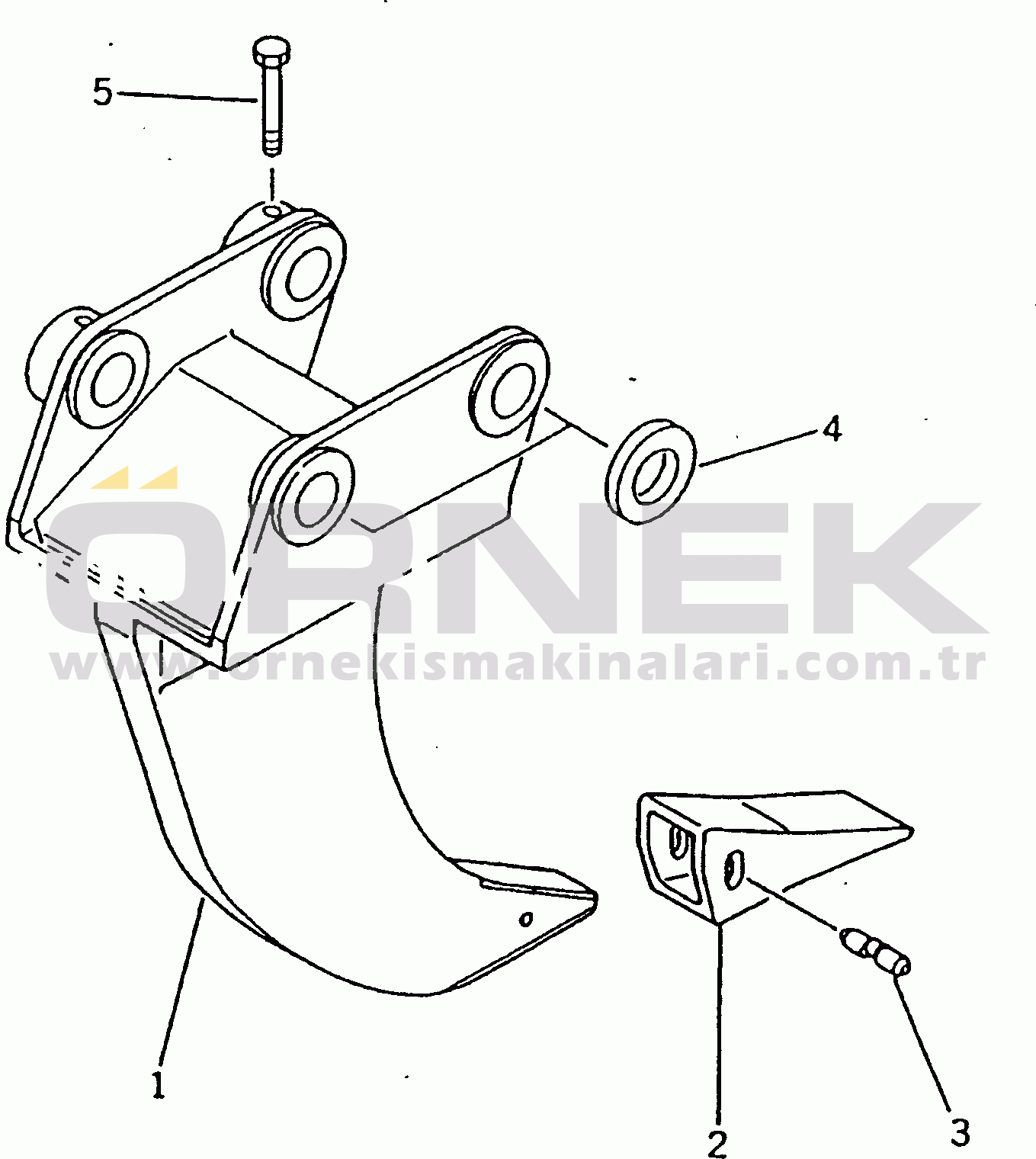Komatsu PC200CA-6 S/N T10001-UP (Tayland Yapımı (KBC)) SINGLE SHANK RIPPER(#C10001-)