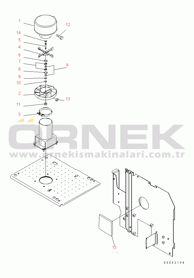 Komatsu PC200-8 S/N C60001-UP MACHINE CAB COVER (PRE-CLEANER) (WITH PRE-CLEANER)(#C62001-)