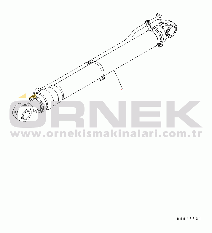 Komatsu PC200-8 S/N C60001-UP ARM CYLINDER (500 HOURS GREASING TYPE)