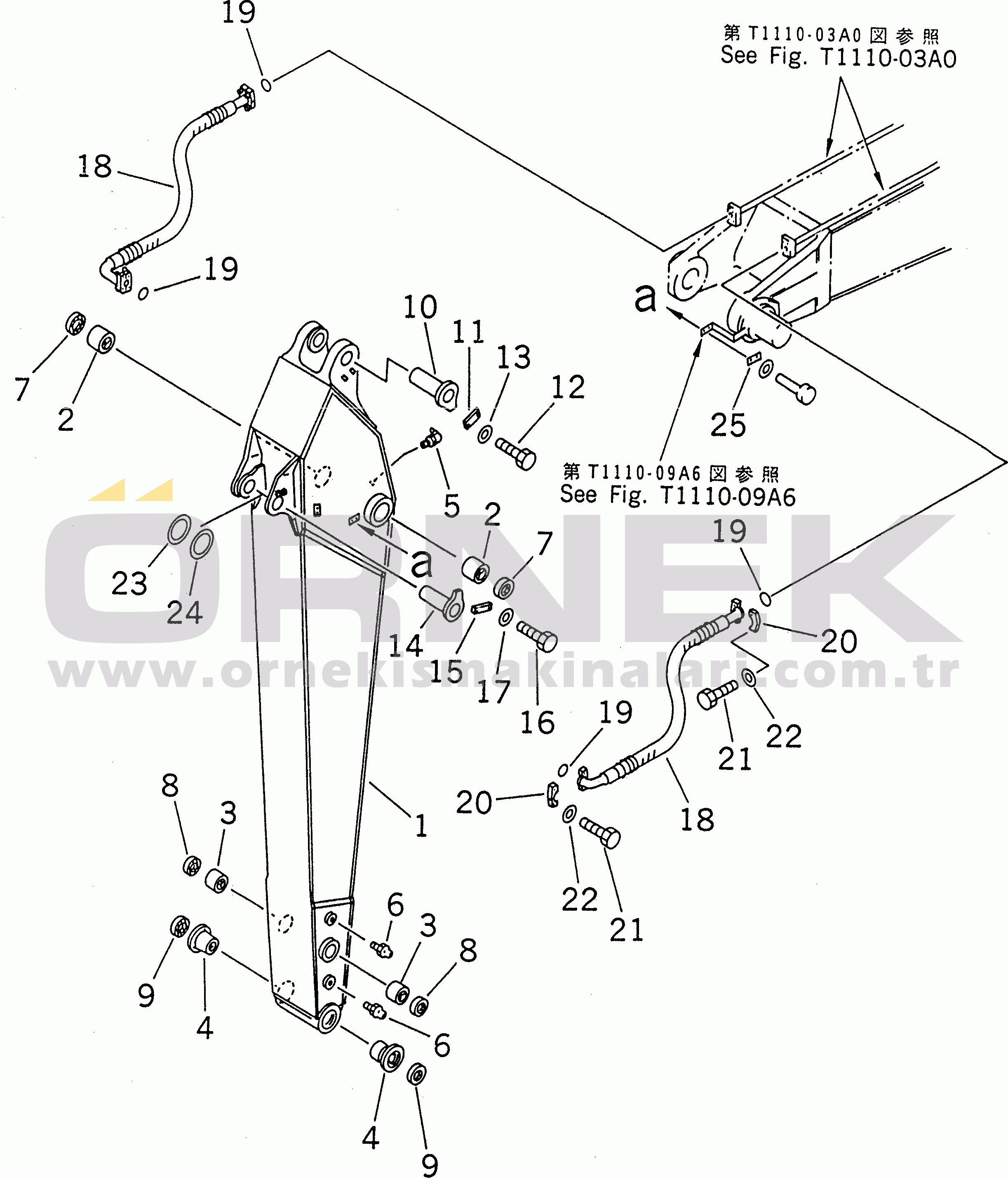 Komatsu PC200LC-6H S/N 80001-UP (Hyper GX Stan.) ARM (2.4M)
