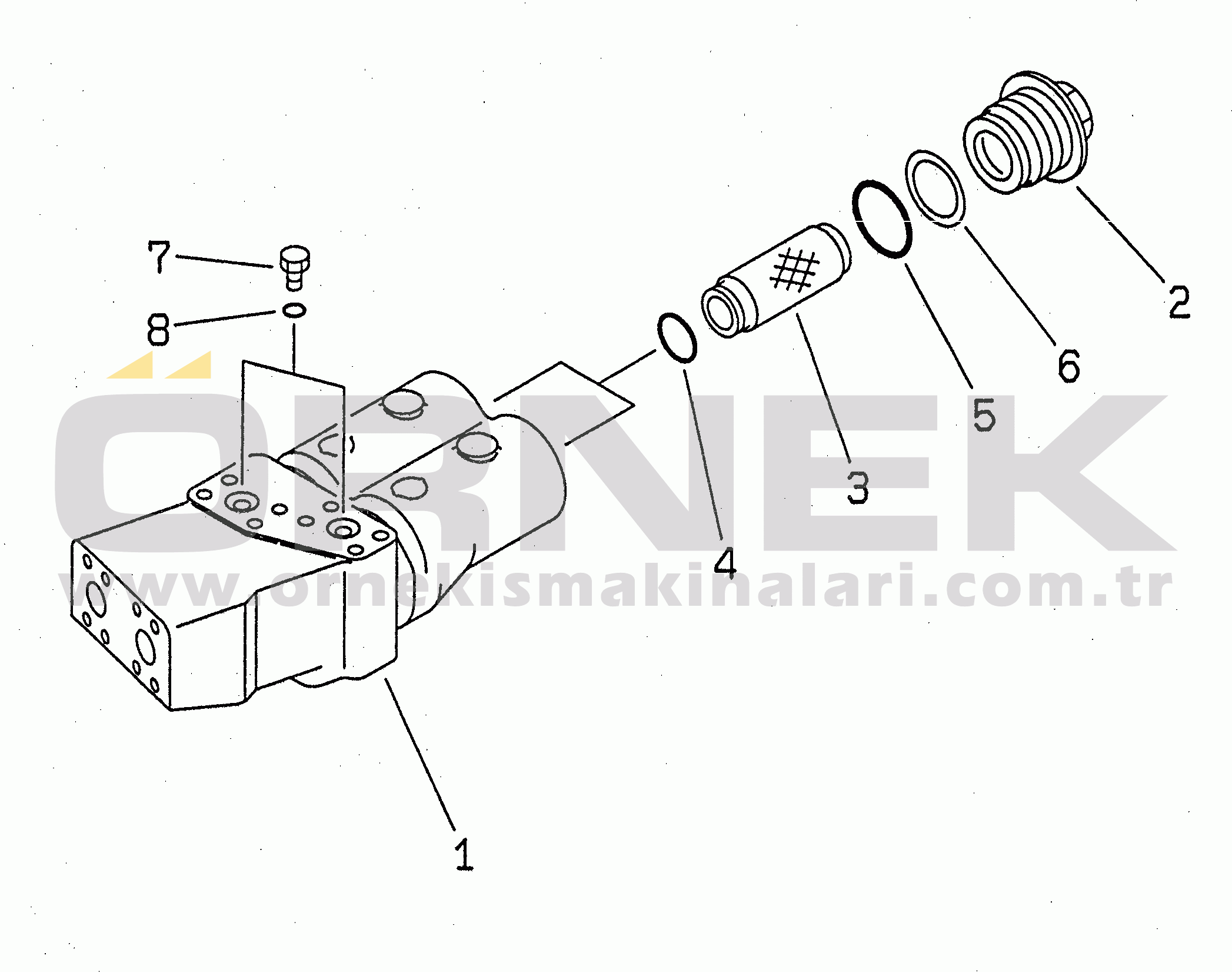 Komatsu PC200LC-6J S/N 80001-UP DELIVERY LINE (INLINES FILTER)(#80001-94998)