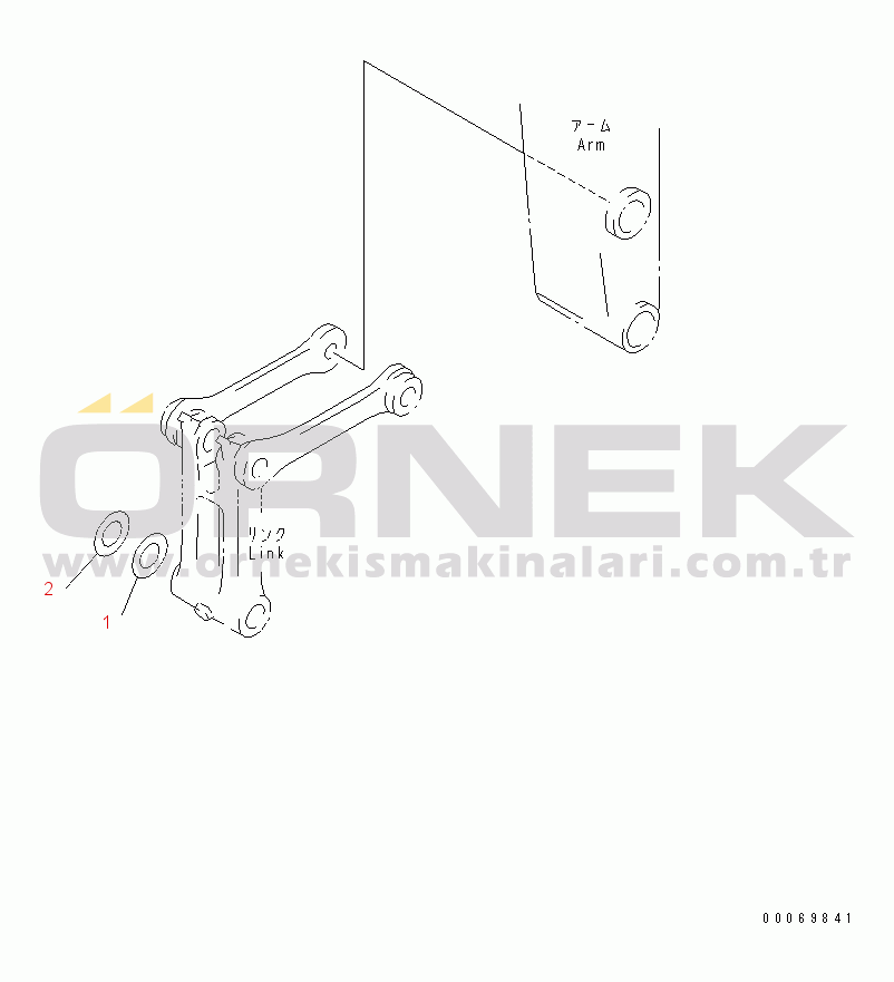 Komatsu PC200LC-8 S/N 300001-UP (ecot3) BUCKET (SPACER)