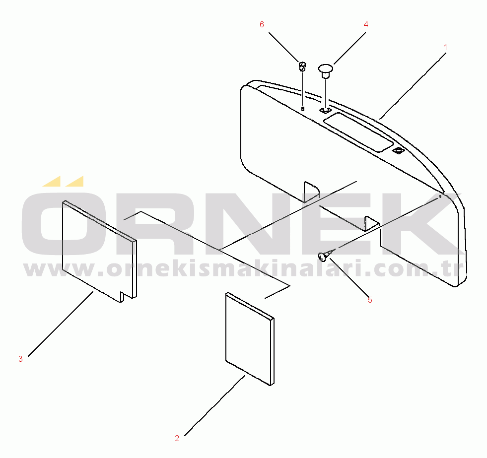 Komatsu PC200-6L/LC-6L S/N A80001-A82000 FIG NO. M1510-0101 COUNTER WEIGHT (LIFT)