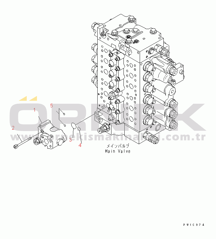 Komatsu PC200LL-7L S/N A86001-UP HYDRAULIC PIPING (ARM LOCK VALVE)