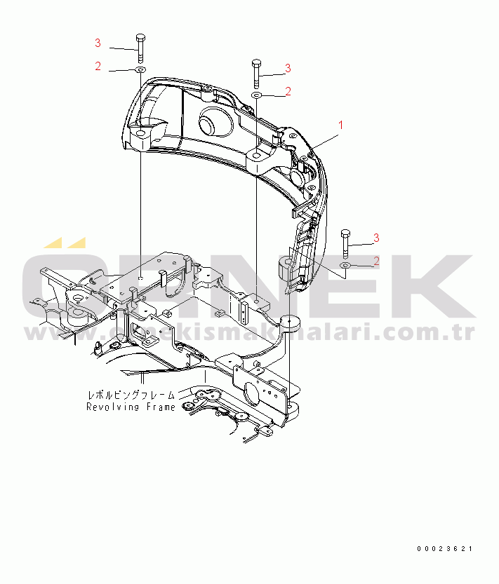 Komatsu PC20MR-2-A S/N 15001-UP COUNTER WEIGHT