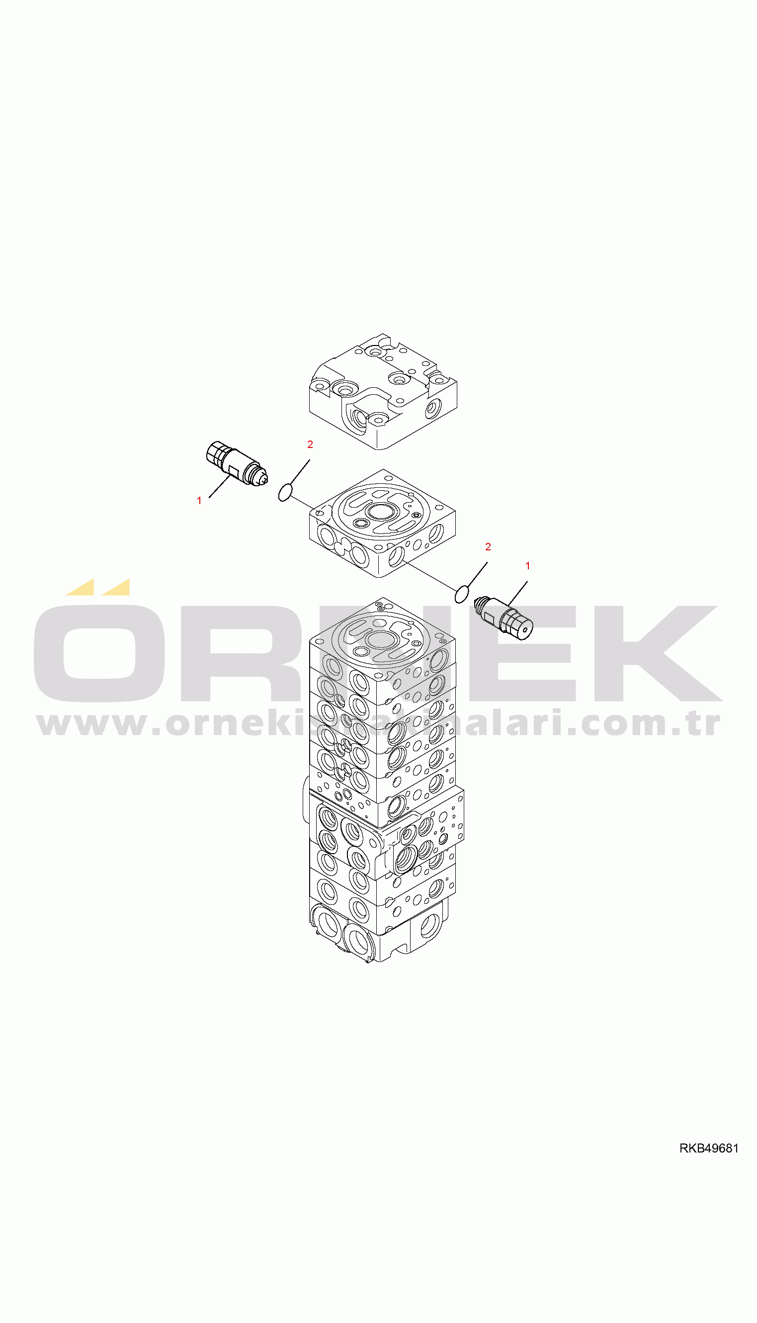 Komatsu PC20MR-2 S/N F00003 AND UP SAFETY VALVE (ATTACHMENT VALVE)