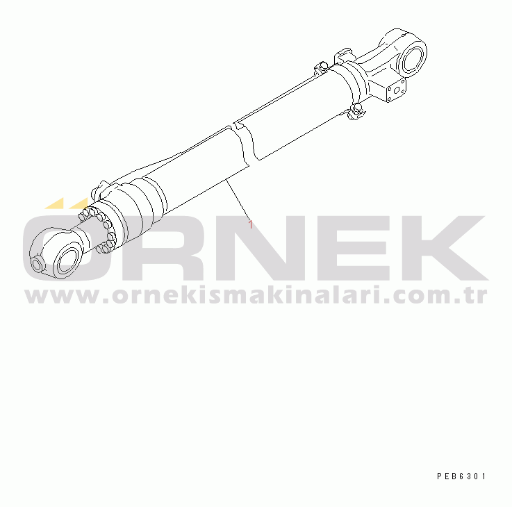 Komatsu PC210-6G S/N 30001-UP BUCKET CYLINDER (FOR COMPONENT)(#30916-31695)