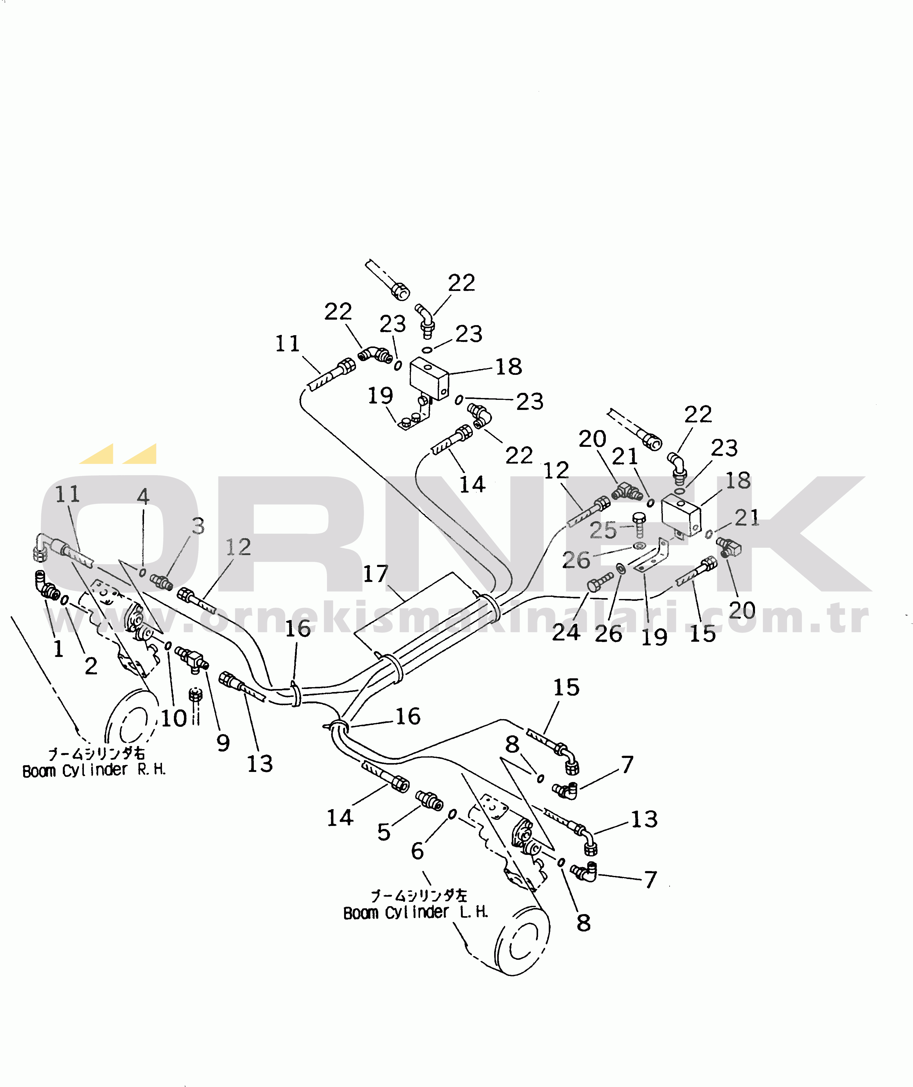 Komatsu PC210-6K S/N K30001-UP DRIFT PRIVENTIVE (BOOM) (2/2)