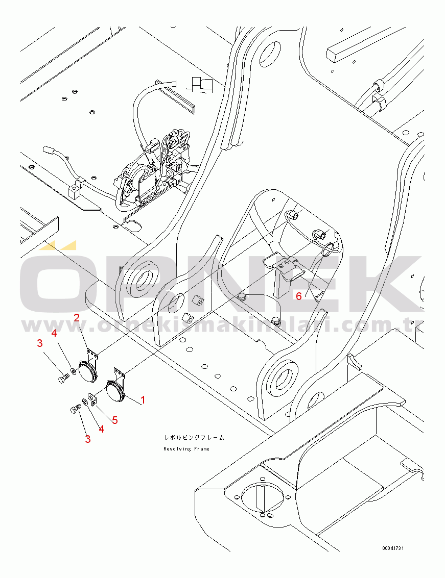Komatsu PC210-8K S/N K50001-UP HORN