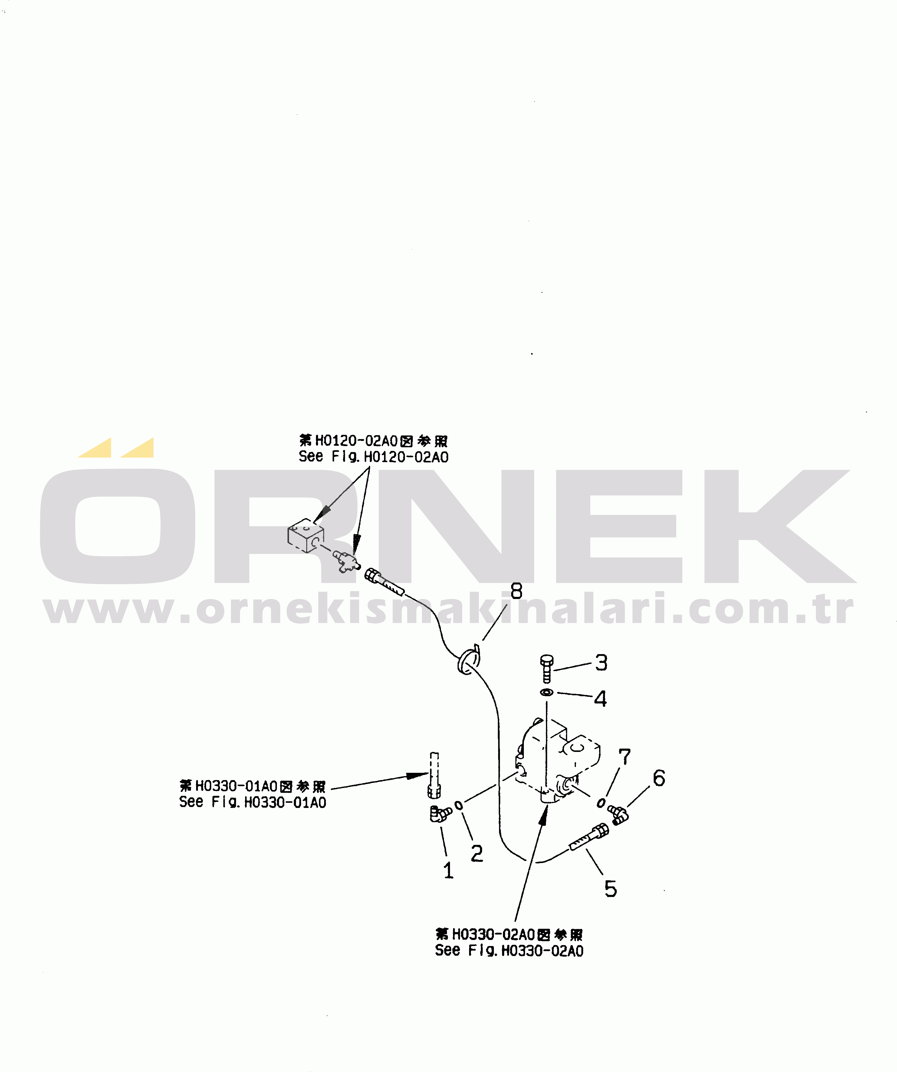Komatsu PC210LC-6K S/N K30001-UP RETURN LINE (BLOCK)(#K30001-K31999)