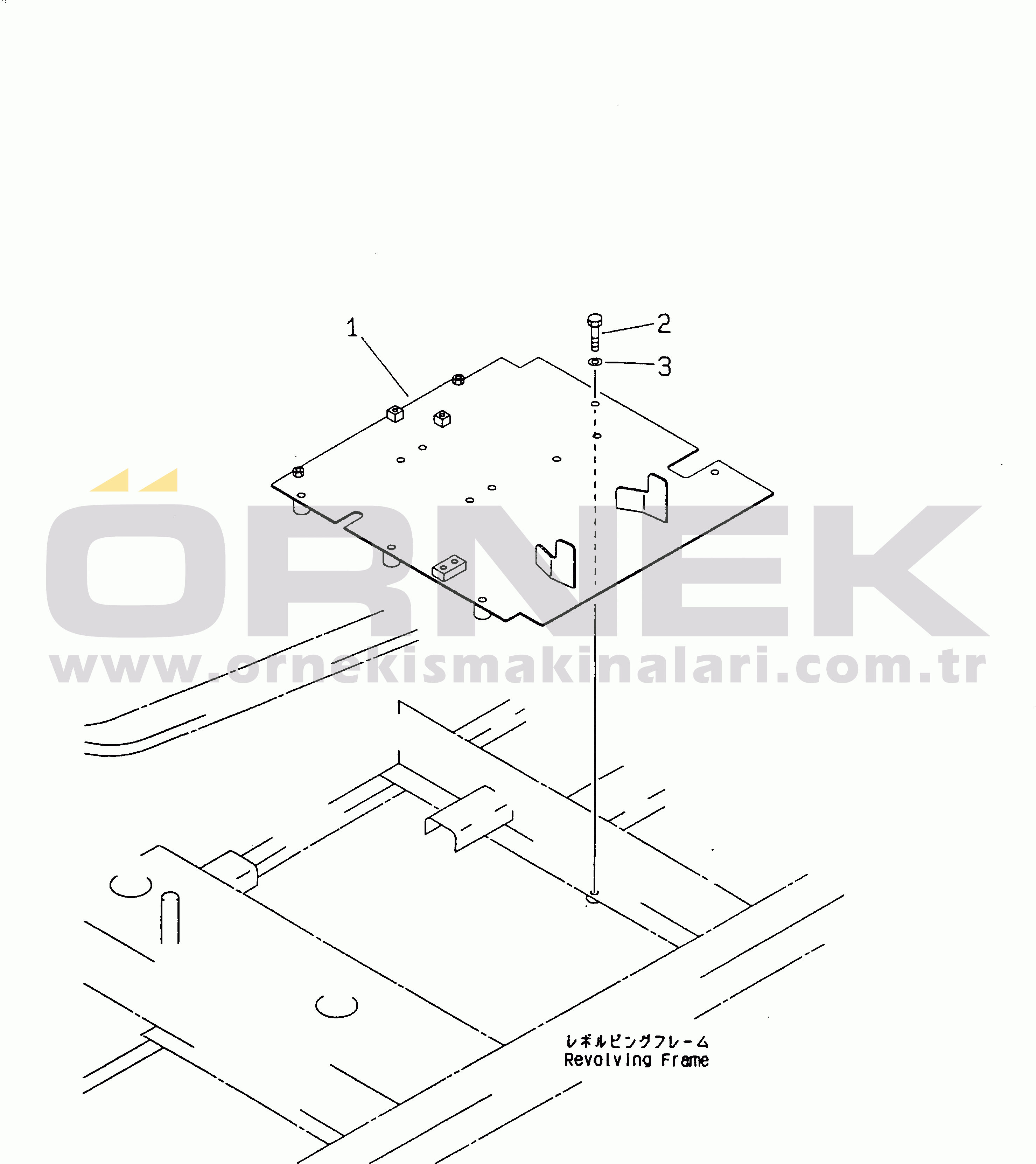 Komatsu PC210LC-6K S/N K30001-UP RETURN LINE (BRACKET)(#K30001-K31999)