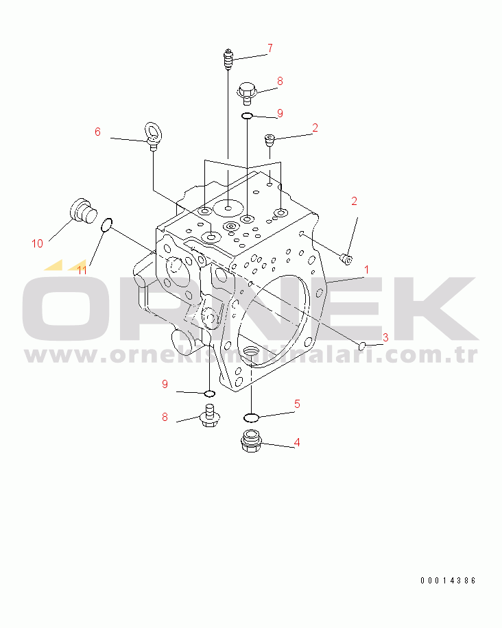 Komatsu PC210LC-7-DA S/N 40001-UP MAIN PUMP (6/11)