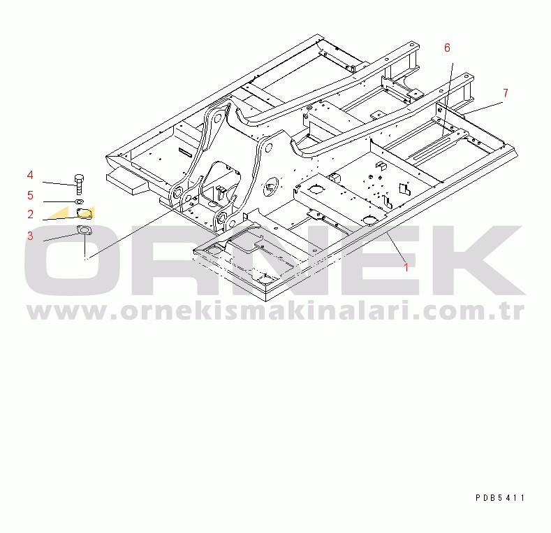 Komatsu PC210LC-6 S/N 30001-UP REVOLVING FRAME(#30916-30979)