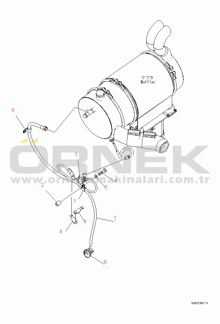 Komatsu PC210NLC-8K S/N K50001-UP ELECTRICAL PARTS (FOR DPF) (#K52390-)