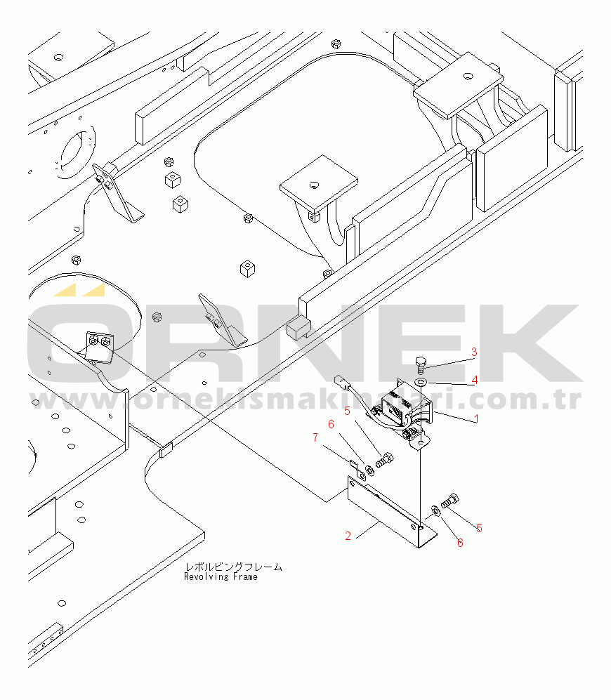 Komatsu PC210NLC-8K S/N K50001-UP TRAVEL ALARM