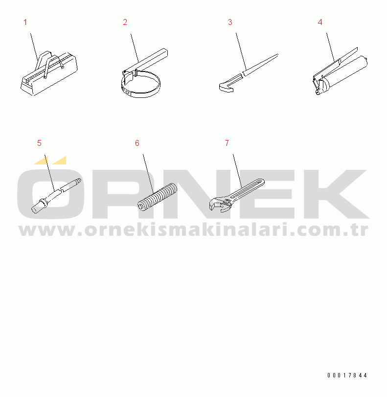 Komatsu PC210NLC-8K S/N K50001-UP TOOL
