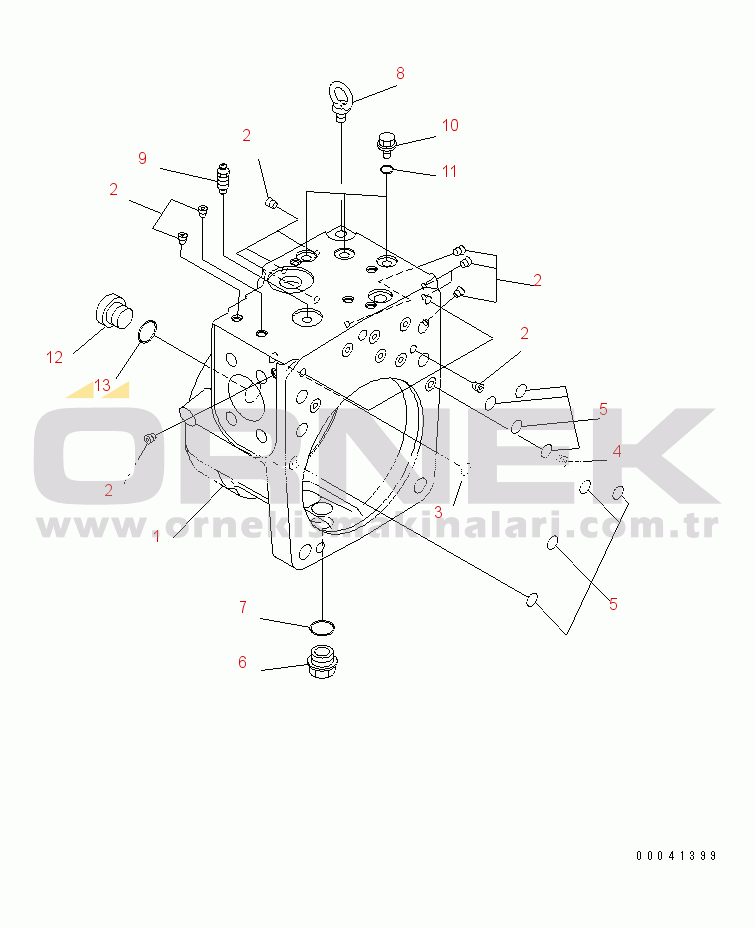 Komatsu PC210NLC-8K S/N K50001-UP MAIN PUMP (6/11)
