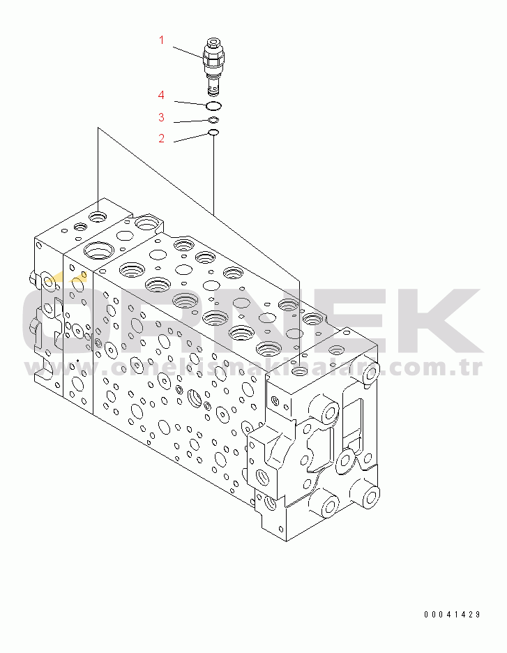 Komatsu PC210NLC-8K S/N K50001-UP MAIN VALVE (1-ACTUATOR) (9/19)