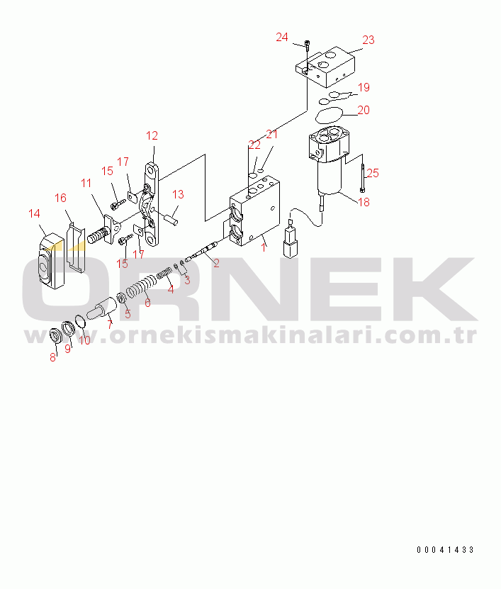 Komatsu PC210NLC-8K S/N K50001-UP PPC VALVE (FOR ATTACHMENT)